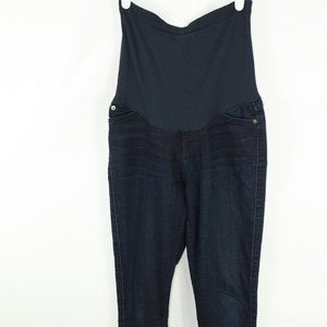 7 For All Mankind A Pea In The Pod Maternity Jeans 28x28 Blue Denim Straight Leg